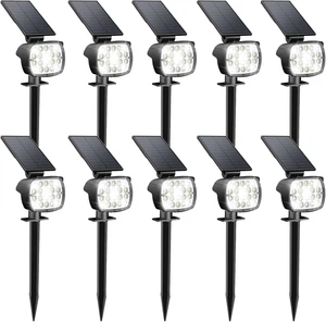Solar Lights Outdoor Waterproof - 2025 Upgrade 3 Level Ultra Bright Spot Lights  - Picture 1 of 7