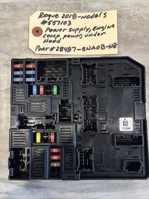 284B7 5NA0B NE módulo de control de fuente de alimentación 17-20 Nissan Rogue S 2,5 L fusible OEM Foto 1 de 3
