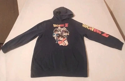 Dragon Ball Z Youth XL 码连帽衫-蓝色大号标志-Toei 动画! — 第 1/4 张图片