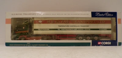 CORGI 76601 SCANIA REFIDGERATED BOX TRAILER H.E. PAYNE VERY NEAR MINT BOXED 1:50 - Image 1 of 4