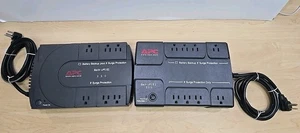 2 APC Back-UPS 350 BE350U 6-Outlet, BE350R 8- Outlet Uniterruptible Power Supply - Picture 1 of 9