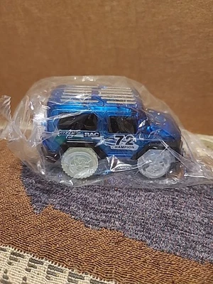 Led Light Up Electric Mini Race Car Truck Magic Track Rapid Blue - Image 1 of 3