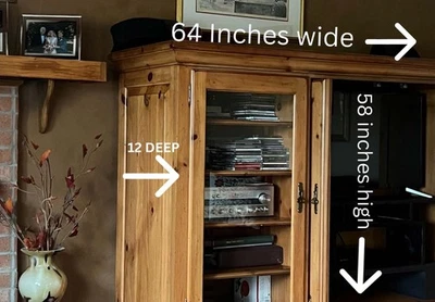 Media Cabinet Coffee Bar Armorie Storage - Image 1 of 3