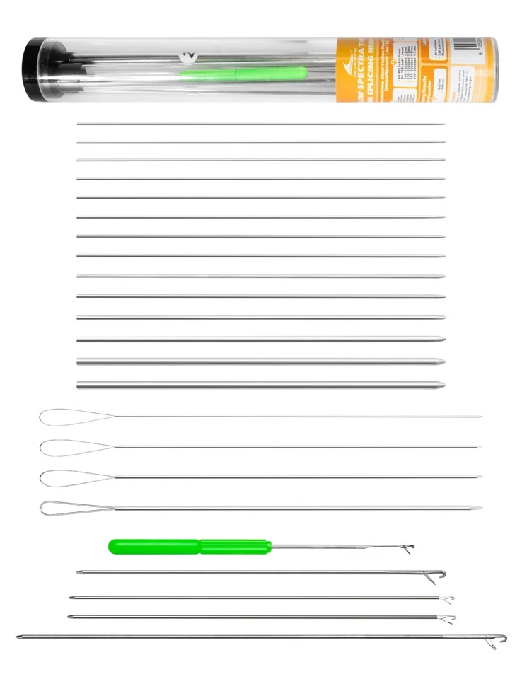 Kit de agujas de empalme de bucle de roscado de espectros huecos BLUEWING 21 piezas Foto 1 de 1