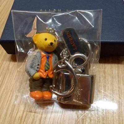 Ralph Lauren Polo Bear W/Padlock Cadena Bag Charm Key Ring Unused Novelty JAPAN - Image 1 of 3