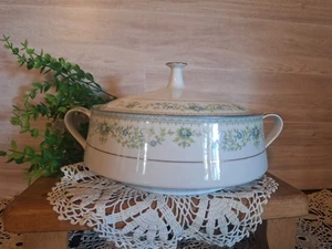 Vintage Noritake Spring Meadow blau/grün Blumen bedeckt Servierschale,... - Bild 1 von 11