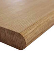 SOLID OAK WINDOW BOARD SILL 1.2M X 25MM THICK: HIGH QUALITY BULLNOSED SILLS