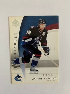 2005-06 SP Authentic #128 Markus Naslund 618/999 - Vancouver Canucks