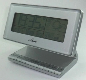 Atlanta LCD Funkwecker, Kalender, Thermometer, Wettervorhersage NEU! - Bild 1 von 6