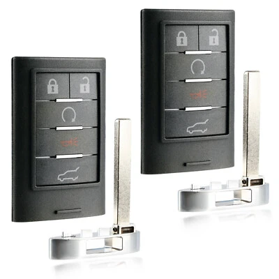 2 Remote Car Key Fob for 2010 2011 2012 2013 2014 2015 Cadillac SRX (NBG009768T) Foto 1 de 4