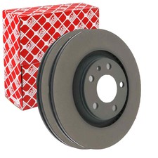 2 x FEBI BRAKE DISCS Ø300 mm rear suitable for Audi A4