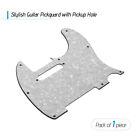3Ply Guitar Pickguard Mit Coil Pickup Loch Fur E Gitarre White Pearl B5t5