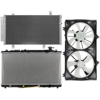 Electric Radiator Condenser Cooling Fan Kit For 2005-2012 Toyota Avalon 3.5L V6 - Image 1 of 4