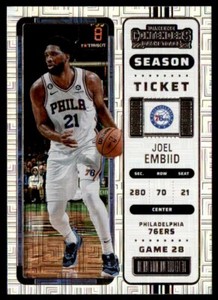 2022-23 Panini Contenders Basketball Season Ticket Joel Embiid #9