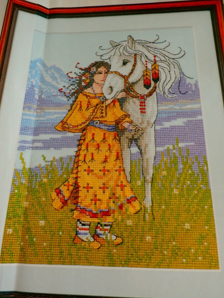 NATIVE AMERICAN  CROSS STITCH CHART  #440 - Image 1 of 1