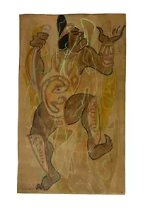 Original Zeichnungsskizze einer Tänzerin von Lorraine Le Sueur - Bild 1 von 7
