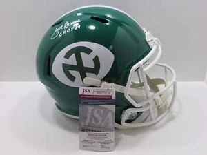 JOE GREENE NORTH TEXAS MEAN GREEN SIGNED FULL SIZE HELMET w/CHOF84 JSA COA - Picture 1 of 6