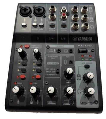 YAMAHA  Audio Interface  AG06MK2 Free Shipping From Japan - Image 1 of 4