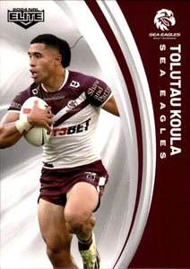 2024 Manly Sea Eagles NRL TLA Elite Card - Tolutau Koula - Bild 1 von 3