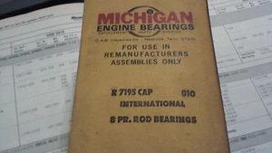 Michigan engine bearings Rod Bearings. International Truck. (7195CAP) (CB473P) - Picture 1 of 2
