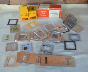 Lot Photographic Slide Supplies Kodak Glass Covers Perrocolor Precision Binders - Picture 1 of 22