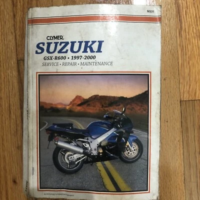 Clymer M331 1997-2000 Suzuki GSX-R600 e Repair Service Shop Manual # 189 - Image 1 of 2