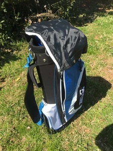 Zevo Golf 6 Way Lightweight Blue Carry Cart Golf Bag Single Strap W/Rain Cover - Picture 1 of 7