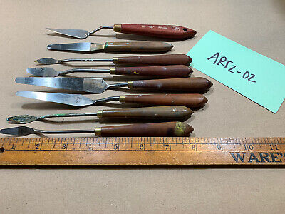 Vintage Oil Painting Uniprise Spatulas Nice Lot Made In Japan Art2-02 • 11.54€