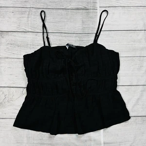 Sophie Rue Womens Black Lace-Back Sleeveless Stretch Top Size XS New - Picture 1 of 4