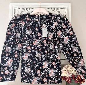 Ted Baker 🎀 Aimil Floral Blouse RRP £125 Size 5 UK 16 Puff sleeves Top - Picture 1 of 13