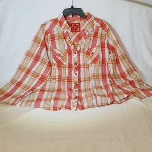 Cato Jewel Button Front Plaid 2-Pocket Shirt - Picture 1 of 9