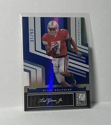 TED GINN JR 2007 DONRUSS ELITE ASPIRATIONS DIECUT RC BLUE /93 OHIO STATE BUCKEYE - Image 1 of 2