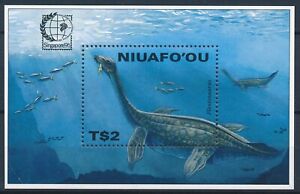 [BIN19913] Niuafo'ou 1995 Marine Dinosaur good very fine MNH sheet