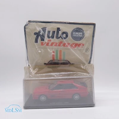 MODELLINO AUTO AUDI QUATTRO ROSSA 1980 - EDICOLA - SCALA 1:24 #49 EUROPE COLLECT - Immagine 1 di 4