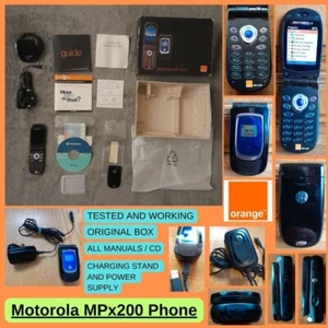 Motorola MPx200 Orange Network Phone Tested Working BOXED retro UK Seller - Photo 1 sur 14