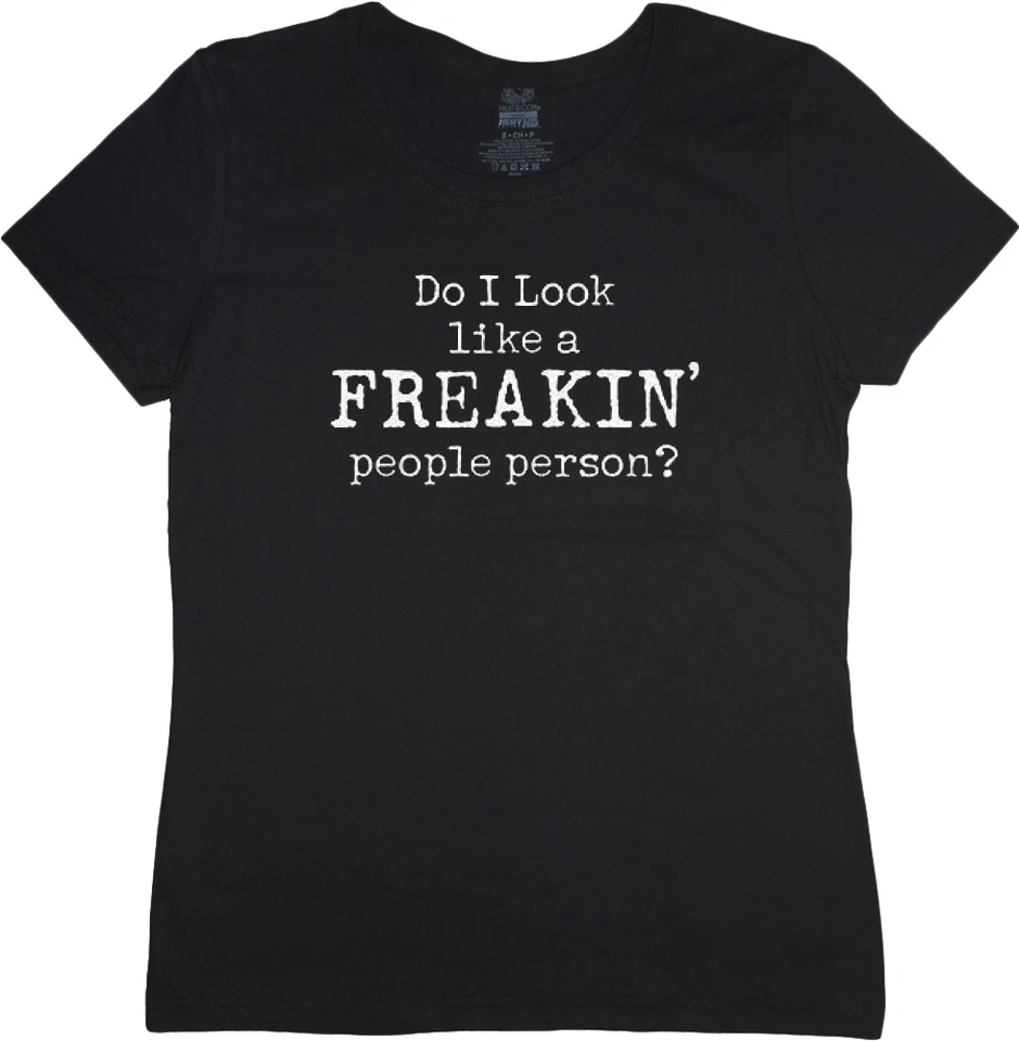 Camiseta para dama Funny Saying do I look like freakin people camiseta talla persona  Foto 1 de 1