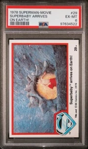 Película Topps Superman 1978 - ¡Superbaby llega a la Tierra! #29 - PSA 6 EX-MT - Imagen 1 de 2