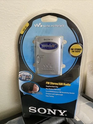 Sony Walkman SRF-59 AM/FM Radio W/ Headphones  New Sealed Package - Image 1 of 4