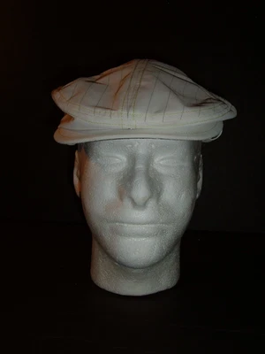 Nike Swoosh Logo  Golf Hat Cap Newsboy Cabbie 90s VTG  Sz L/XL Vented RARE - Image 1 of 4