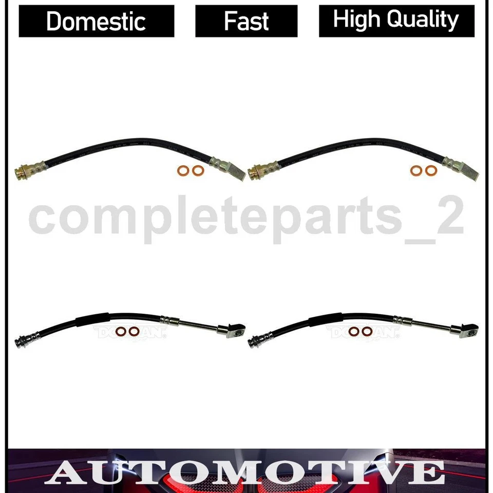 Brake Hydraulic Hose Brake Line Front Rear Fits 1984 1985 Chevrolet Corvette - Image 1 of 4