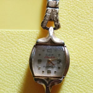 Vintage Elgin Starlite Watch Women's 10K RGP 17 Jewels Used for Parts ONLY - Picture 1 of 8