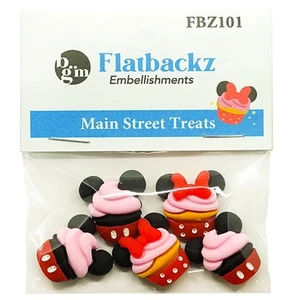 Buttons Galore Flatbackz Embellishments-Main Street Treats FBZ-101 - Picture 1 of 3