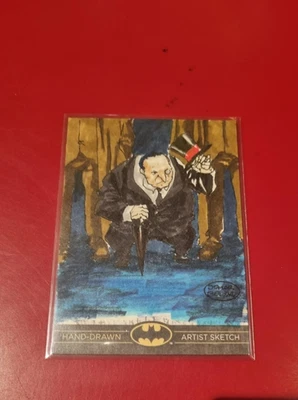 2012 Batman: The Legend Hand Drawn Sketch Card by Jomar Bulda - The Penguin 1/1 - Image 1 of 2