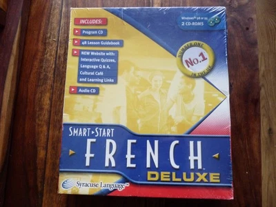 Smart Start French Deluxe cd rom, syracuse language, year 2000, new and sealed, - Image 1 of 4