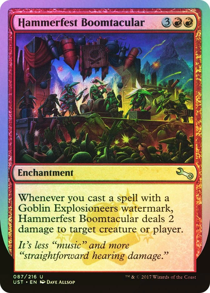 MTG FOIL Hammerfest Boomtacular  - Unstable #087 - Image 1 of 1
