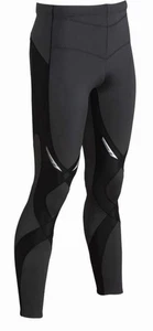 CW-X Black StabilyX Joint Support Compression Tights Men’s L #225809A Core Knees - Picture 1 of 13