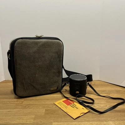 Coastar Camera Lens Accessories Case Gray Suede w/ Shoulder Strap + Lens Case - Image 1 of 4