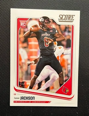 2018 Panini Score #352 - Lamar Jackson (RC) - Image 1 of 2