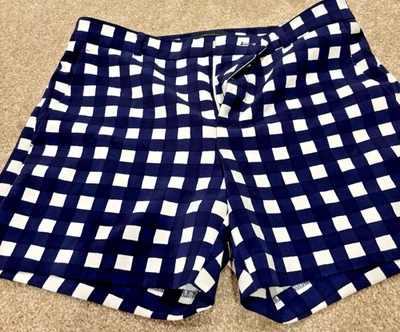 Pantalones cortos Banana Republic azules a cuadros talla 4 Foto 1 de 4
