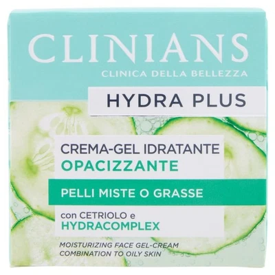 CLINIANS Hydra Plus Crema Viso Idratante Opacizzante Dermatologicamente Testato - Immagine 1 di 4